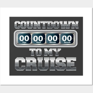 Cruise T shirt Cruise Ship Vacation Countdown T shirt Posters and Art